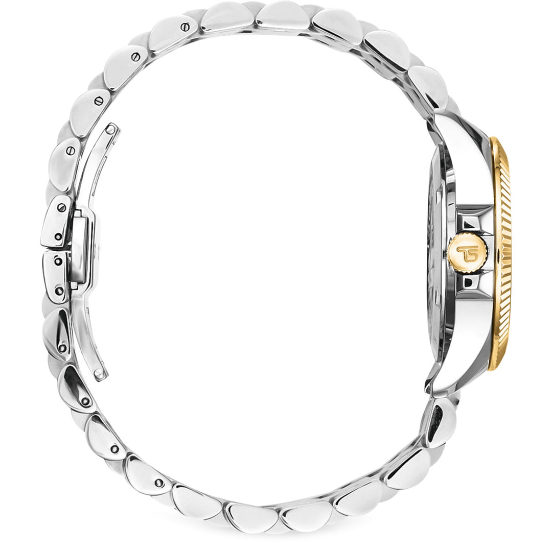 Thomas Sabo Damenuhr Blumen aus rosafarbenen Steinen bicolor - WA0382-291-201
