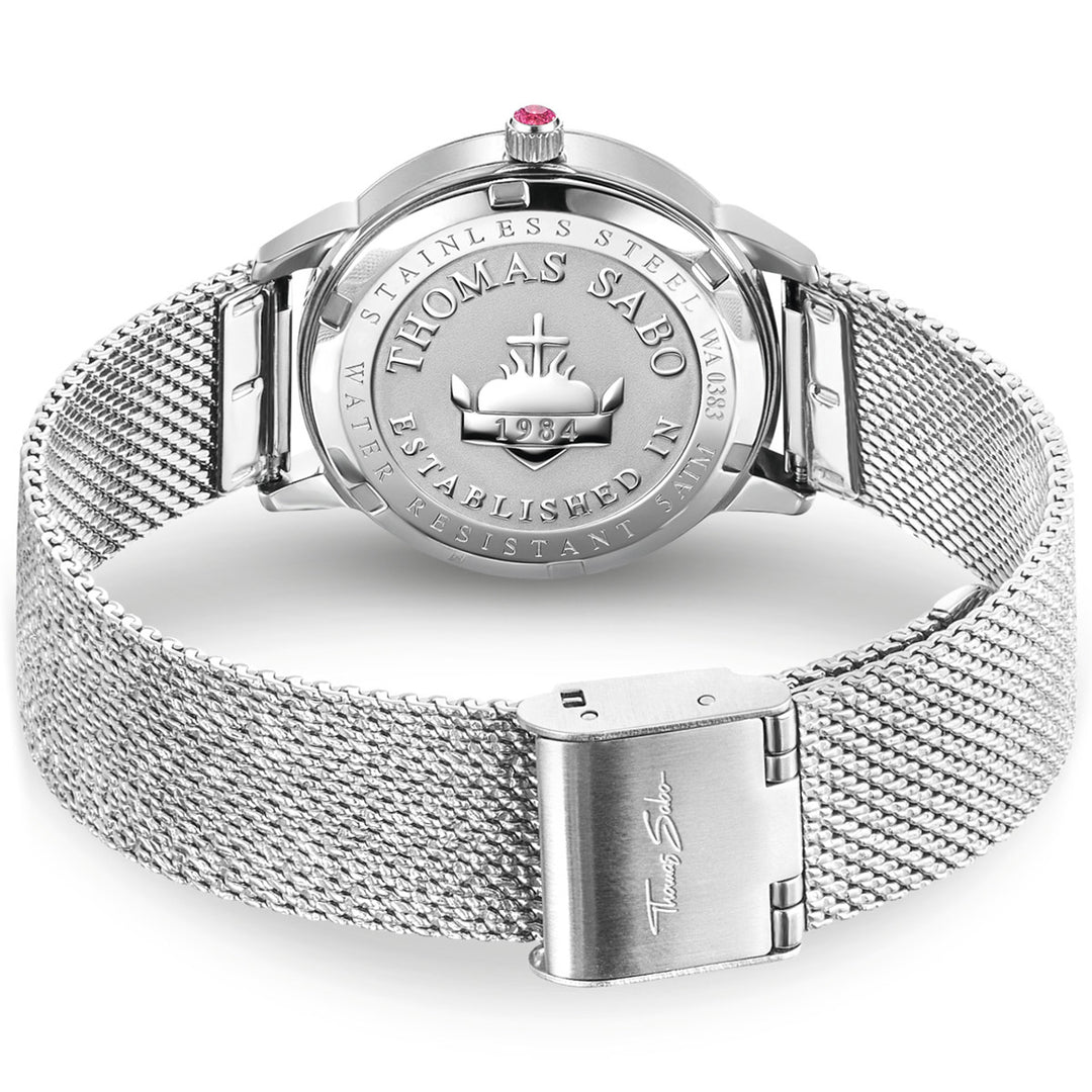 Thomas Sabo Damenuhr Schlange in 3D-Optik silberfarben - WA0383-201-203