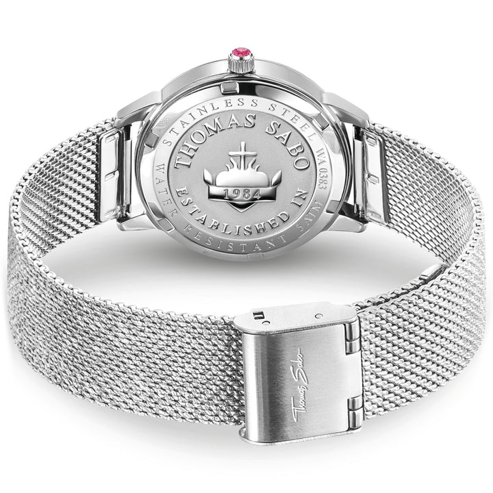 Thomas Sabo Damenuhr Schlange in 3D-Optik silberfarben - WA0383-201-203