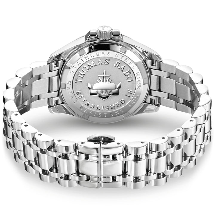 Thomas Sabo Damenuhr Divine Rainbow mit bunten Steinen silberfarben - WA0394-201-201