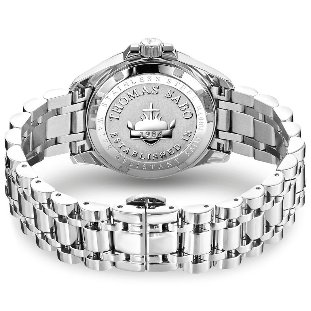 Thomas Sabo Damenuhr Divine Green mit Zifferblatt in Grün silberfarben - WA0404-201-211