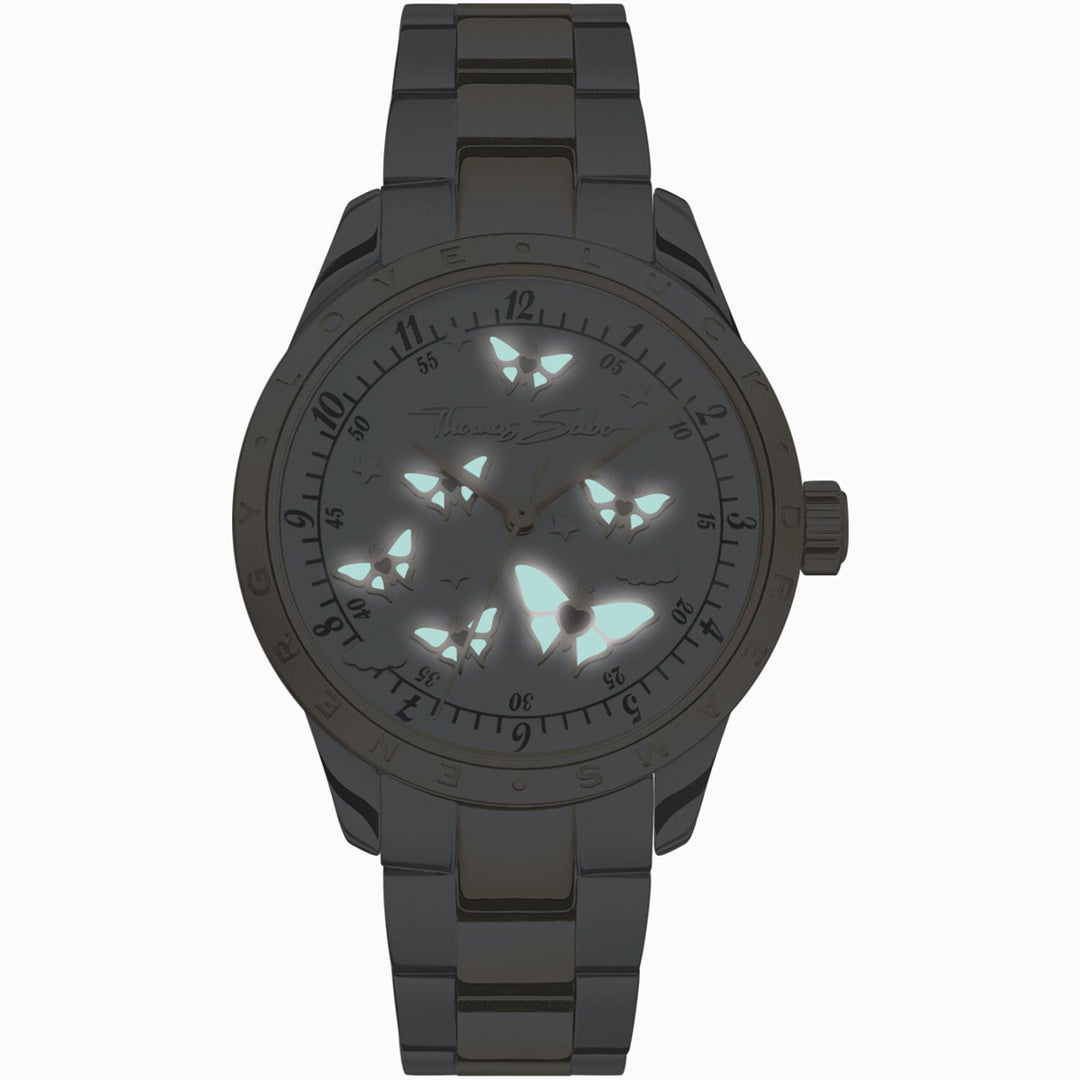 Thomas Sabo Damenuhr mit Schmetterlingen Bicolor - WA0433-291-202