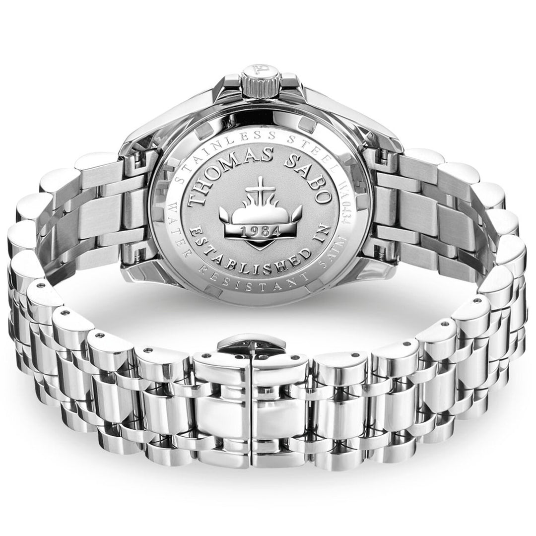 Thomas Sabo Damenuhr mit imitiertem Türkis Divine Jewellery Stone silberfarben - WA0435-201-209
