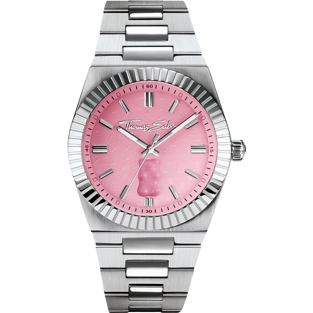 Thomas Sabo Uhr HARIBO Goldbear Pink Silber - WA0443-201-204