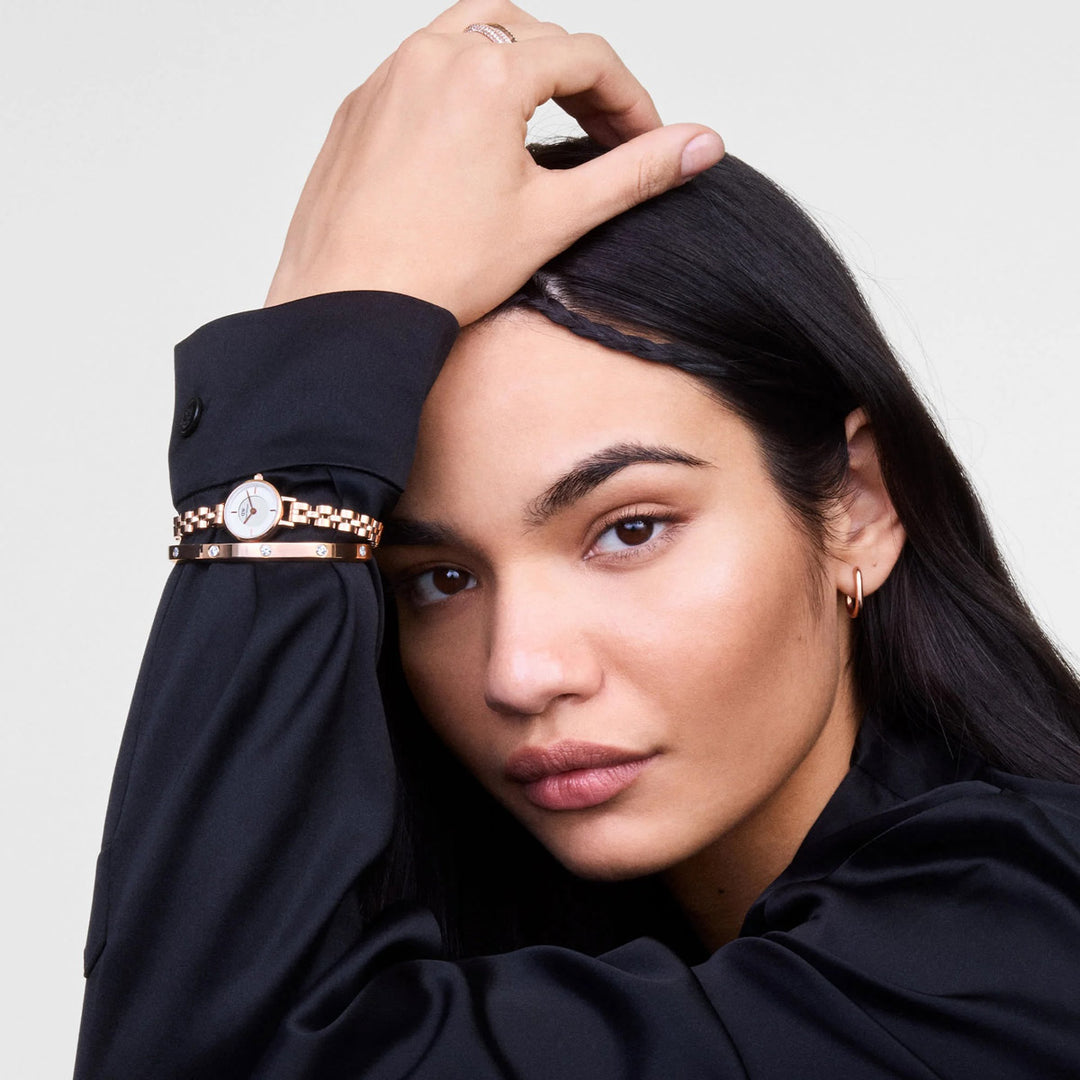Daniel Wellington Petite Mini Arch 3-link White Rose Gold - DW00100854