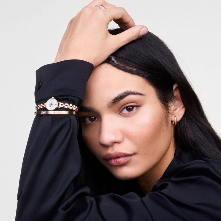 Daniel Wellington Petite Mini Arch 3-link White Rose Gold - DW00100854