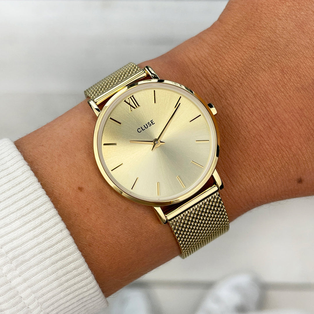 Cluse Minuit Mesh Gold - CW10208