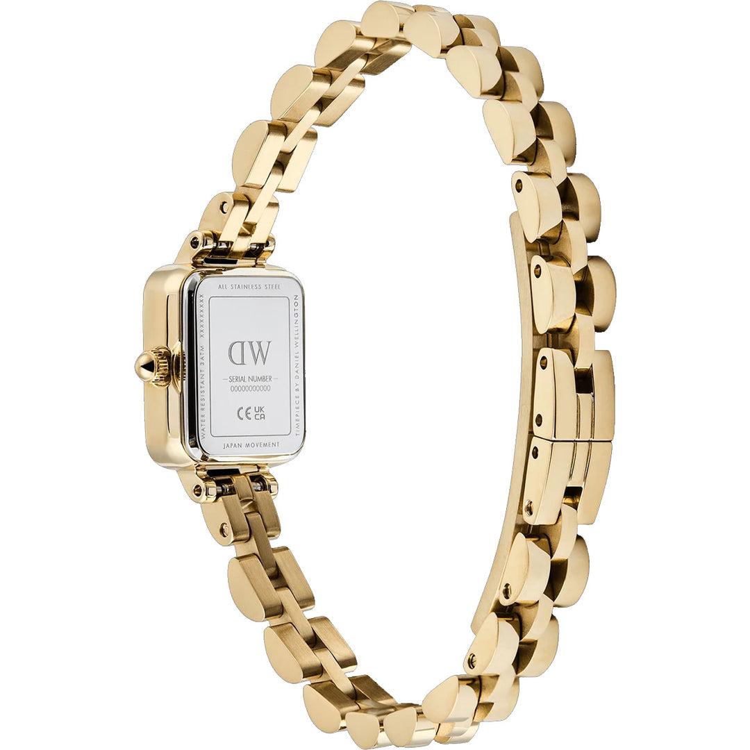 Daniel Wellington Quadro Mini Arch 3-Link Onyx Sunray Gold - DW00100851