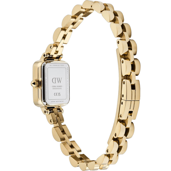 Daniel Wellington Quadro Mini Arch 3-Link Onyx Sunray Gold - DW00100851