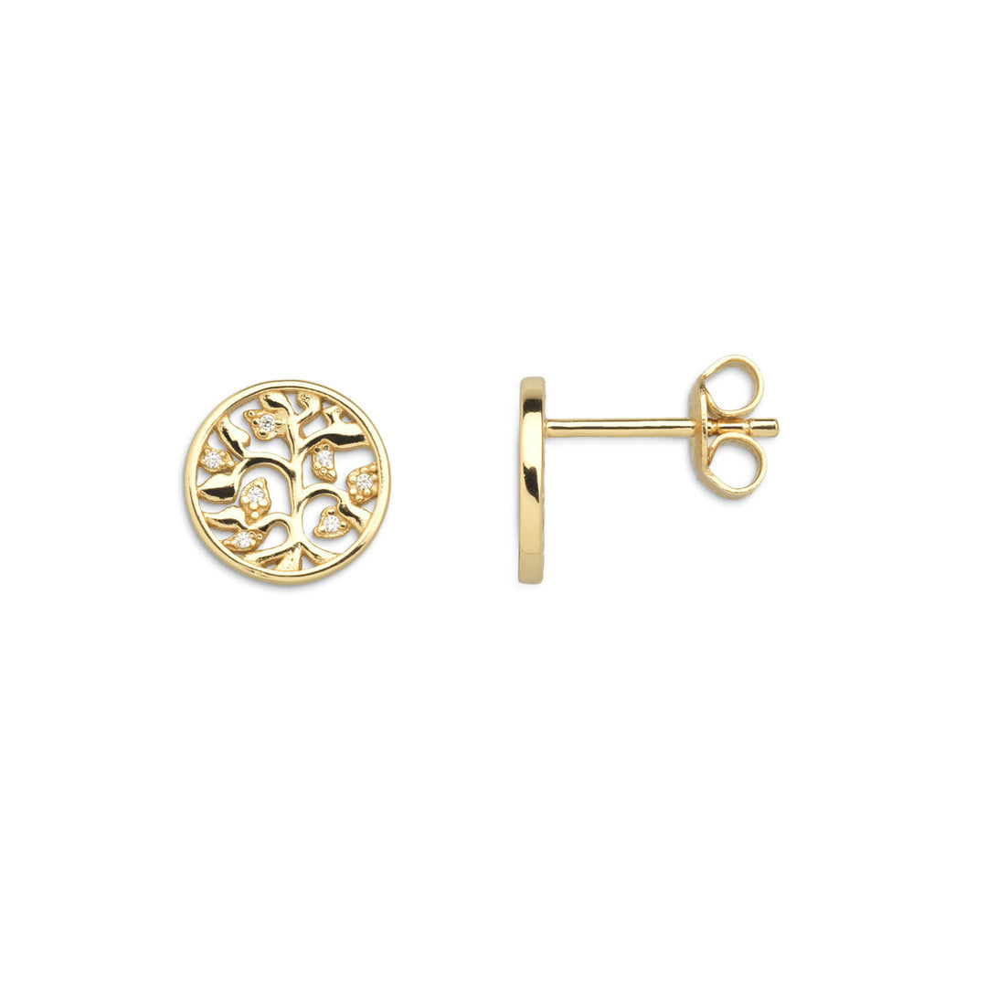 Xenox Symbolic Power Lebensbaum Gold Ohrstecker - XS3564G