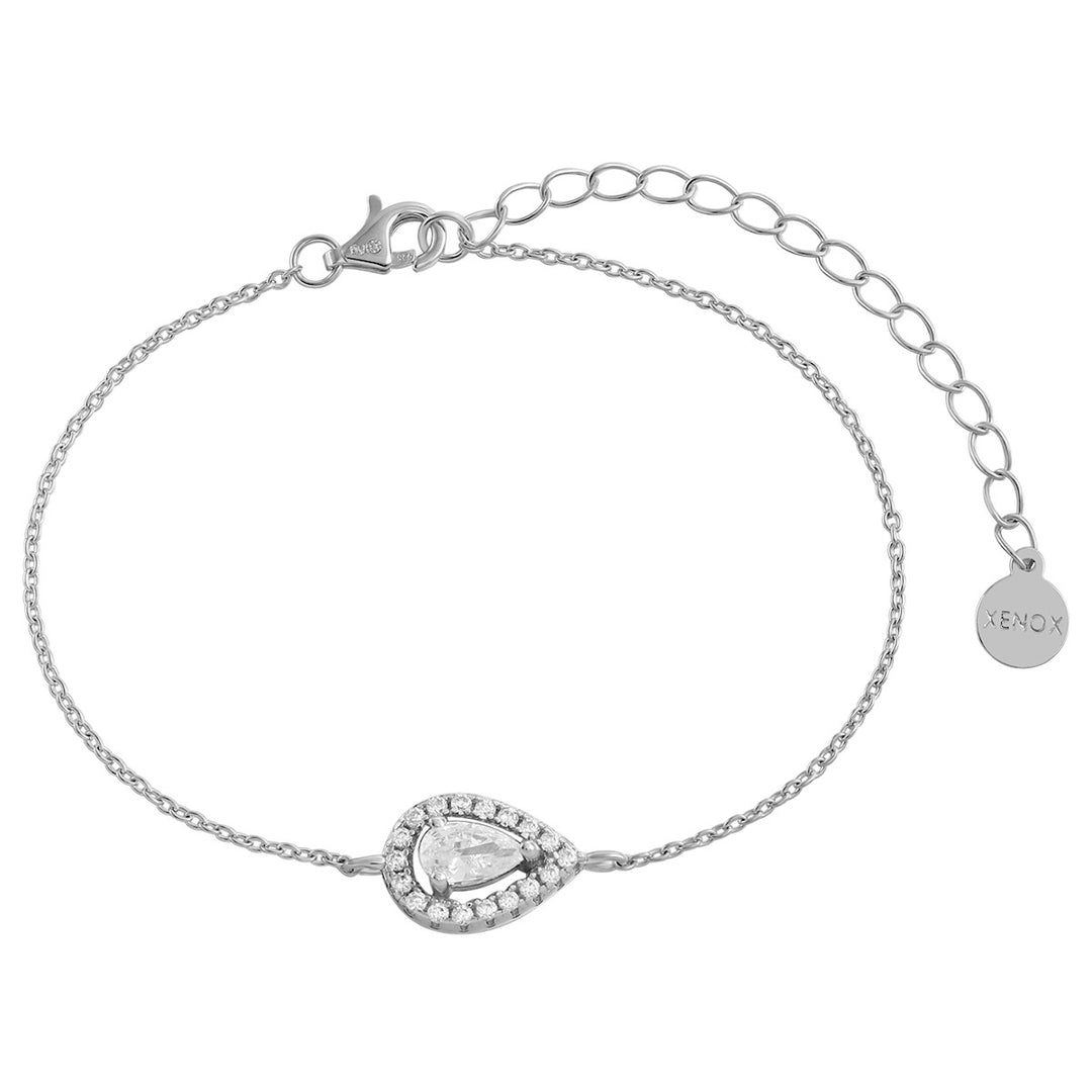 Xenox Fancy Cut Silver Armband - XS6078