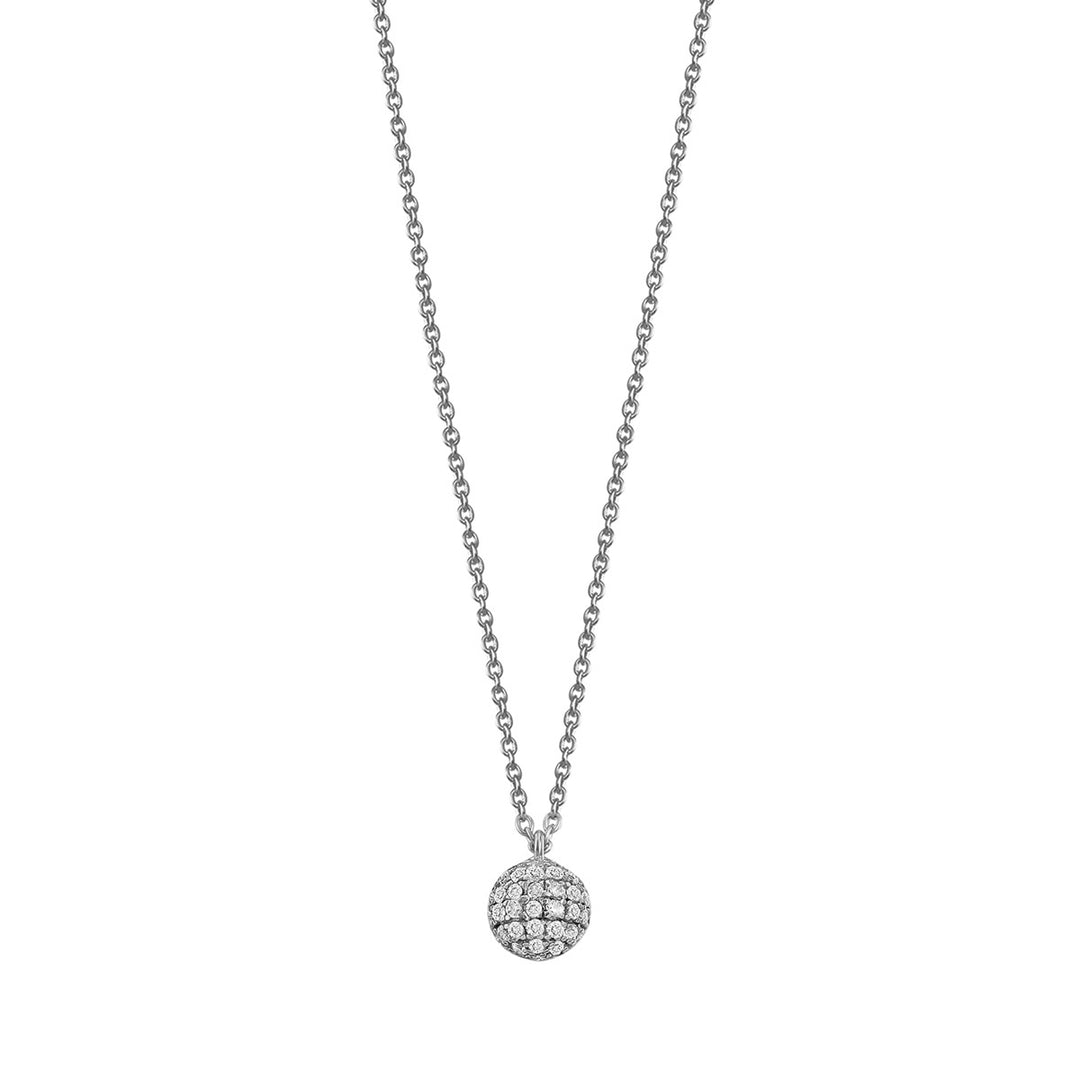 Xenox Classic Circle Silver Halskette - XS6087