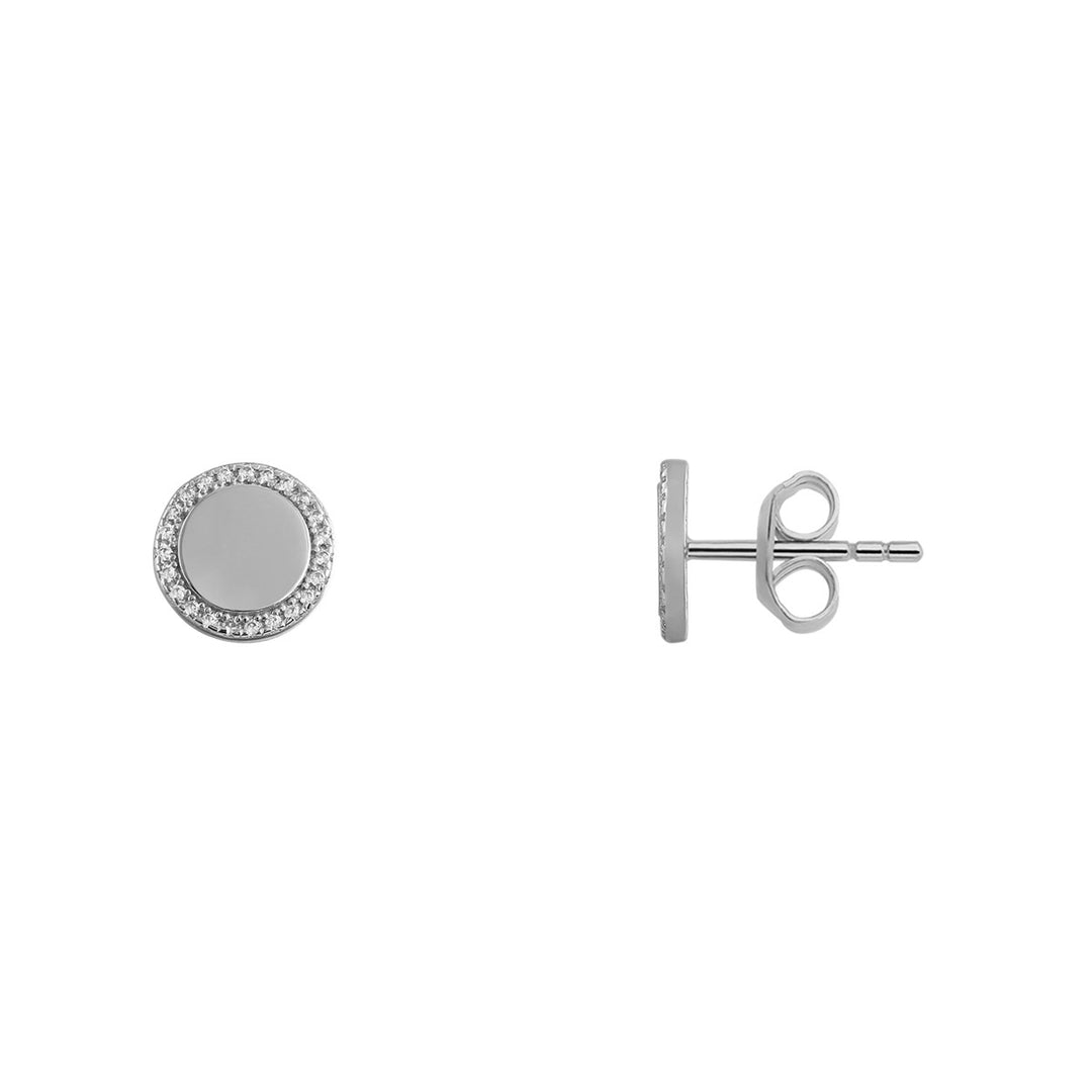 Xenox Classic Circle Silver Ohrringe - XS6090