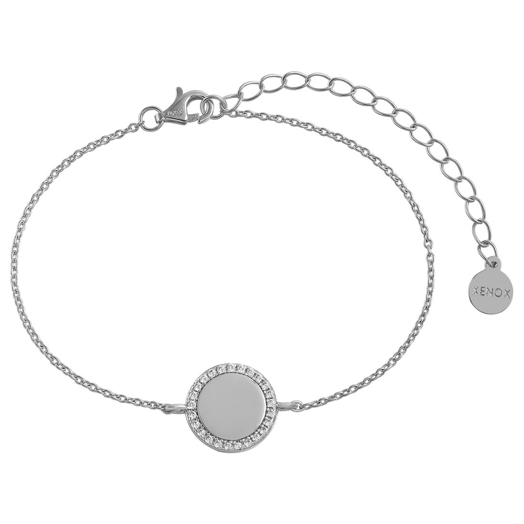 Xenox Classic Circle Silver Armband - XS6091
