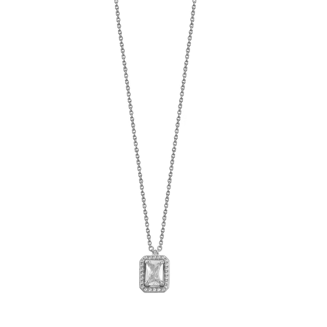 Xenox Silver Circle Halo Silver Halskette - XS7067