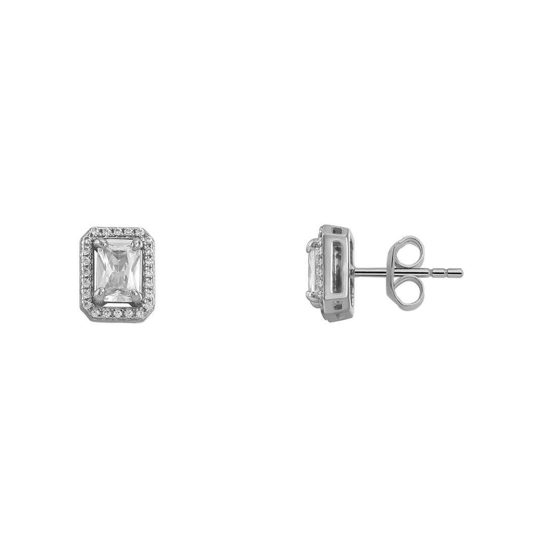 Xenox Silver Circle Halo Silver Ohrringe - XS7068