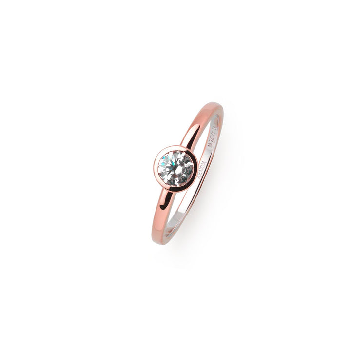 Xenox Silver Circle R Ring - XS7279R