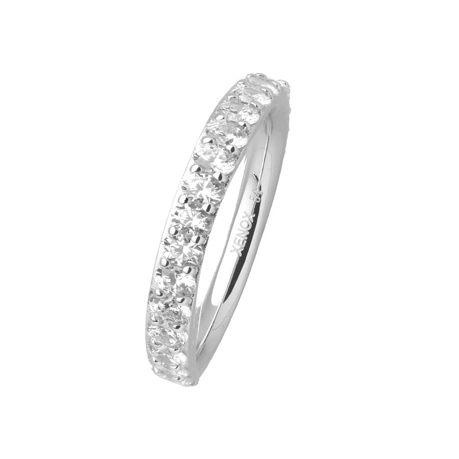 Xenox Krappe Silber Ring - XS7390