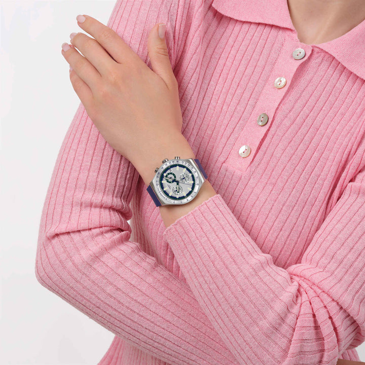 Swatch Blue Reflective - YVS539