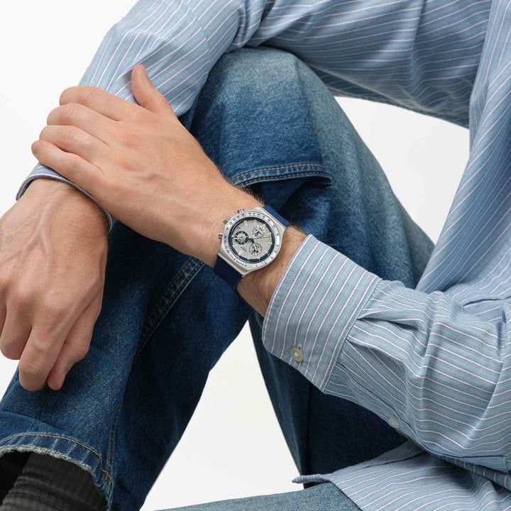 Swatch Blue Reflective - YVS539