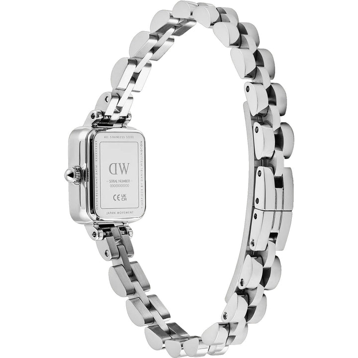 Daniel Wellington Quadro Mini Arch 3-Link White Sunray Silver - DW00100844